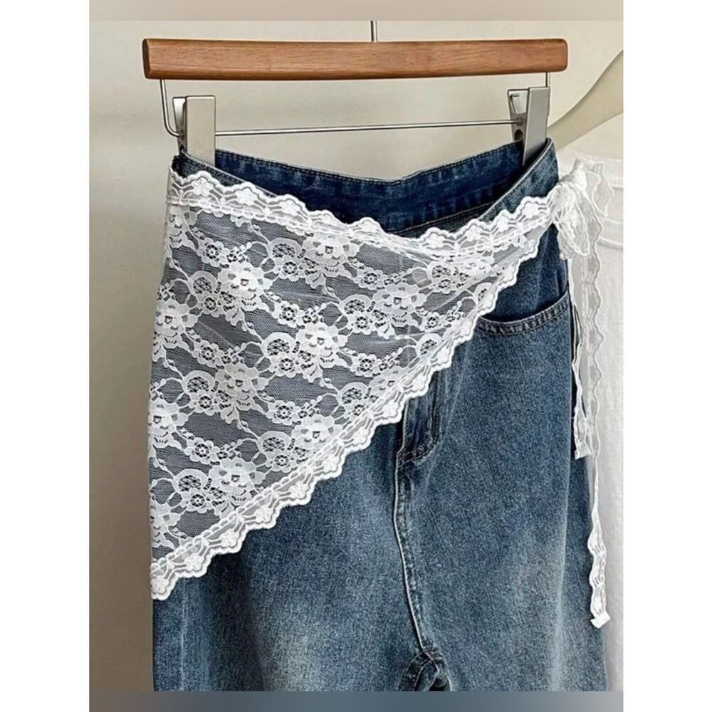 White Lace Wrap scarf A1983